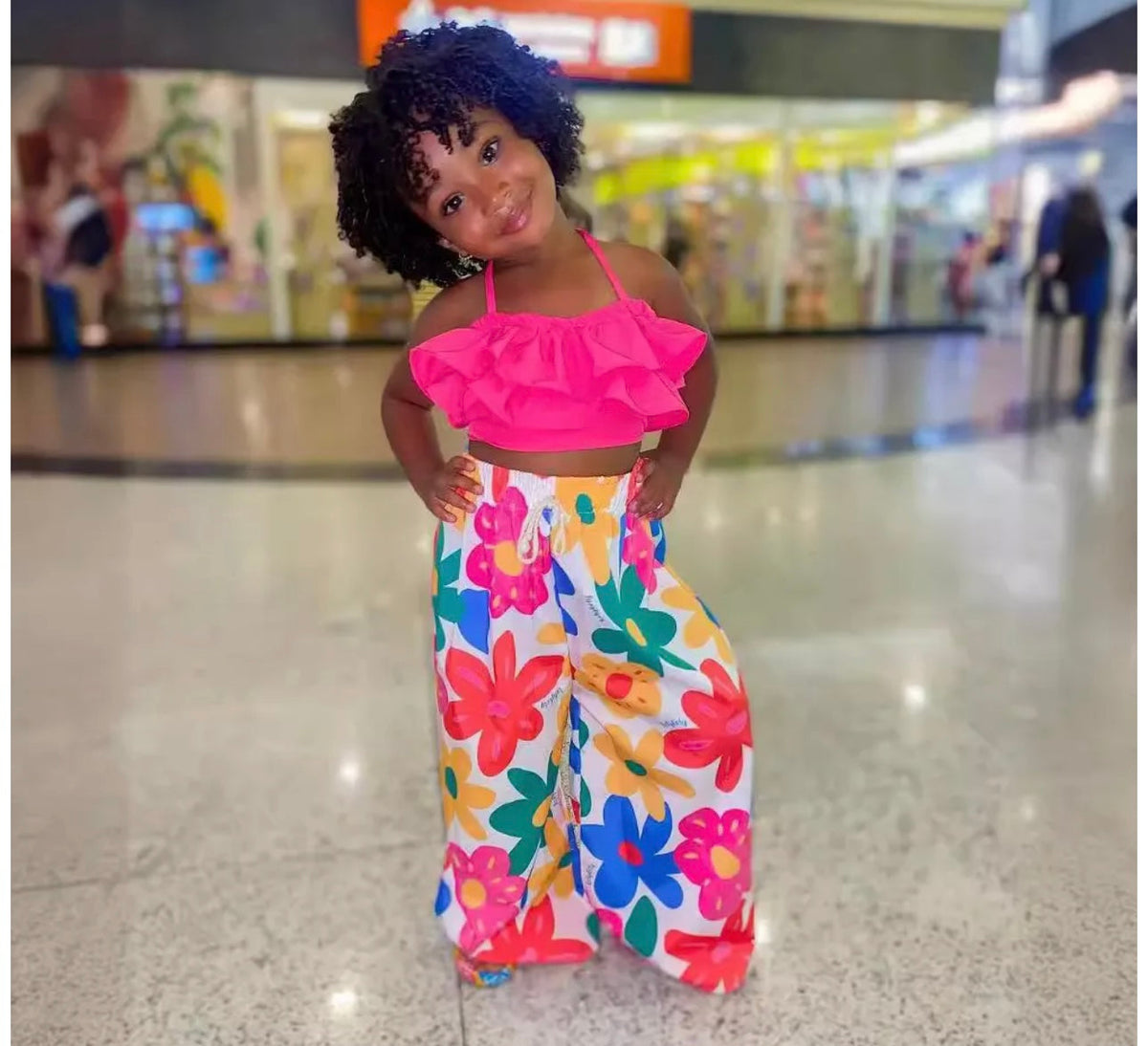 Floral Cord Set- Vacation Wear