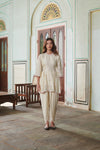 Varnika (वर्णिका) - Floral Embroidered Dhoti Set