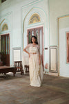 Anvitha (अन्विता) - Embroidered Cape with Blouse and Skirt Set