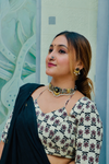 Rasā (रसा) - Ivory Ghagra Choli Navratri
