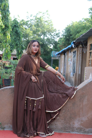 Anvitha (अन्विता) - Embroidered with Blouse and Skirt Set